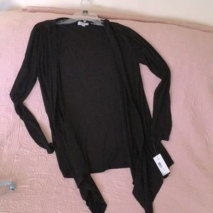 NWT lightweight semi sheer waterfall cardigan. Black. Indigo brand. Super nice🖤
